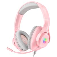 ONIKUMA X16 Wired Headset with Noise Reduction Microphone Surround Sound RGB Light 3.5mm+USB Computer Headset