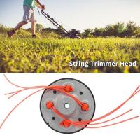 Trimmer Head Replacement 4 Lines String Trimmer Attachment Trim Universal Sturdy Replacement Heads Brushcutter Replacement Parts for Most Grass Cutters intensely