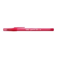 BIC บิ๊ก ปากกา Round Stic ปากกาลูกลื่น เเบบถอดปลอก หมึกแดง หัวปากกา 0.7 mm. จำนวน 1 ด้าม