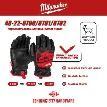 Milwaukee 48-73-0011 Goatskin Leather Gloves - M