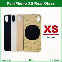 สำหรับหลัง iPhone XS หน้าจอโทรศัพท์ฝาหลังปิดโทรศัพท์ชิ้นส่วนอะไหล่เคสปลอกหุ้มช่องหลังรูขนาดใหญ่พร้อมเทป3M + เครื่องมือ