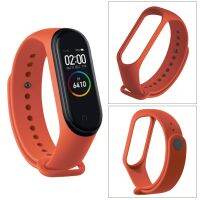 （Bar watchband）2022สายสำหรับ Mi Band 5 4 3 Nfc ซิลิโคน WristbandReplacement สำหรับ   Watch 5 Bt21