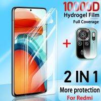 （AA NEW）2in1Film ForRedmi Note 10 9 89S 7 6 S T ป้องกันหน้าจอ8T K30 9A 9C 8A 7A 10X K405G ไม่ใช่ฟิล์มแก้ว