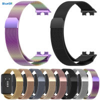 BLUESN สายสายใส่ข้อมือสำหรับสายรัด Huawei 8สร้อยข้อมือการทดแทนเหล็กสแตนเลสสำหรับ Huawei Band8กำไลข้อมืออัจฉริยะ