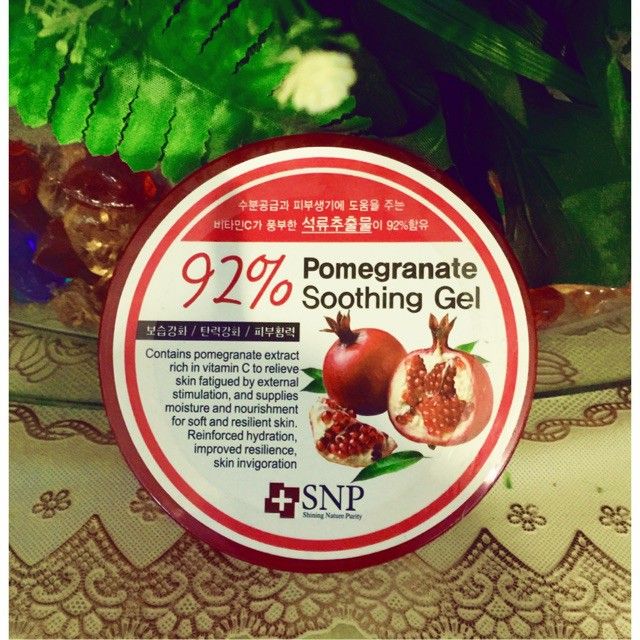 snp-pomegranate-soothing-gel-เจลบำรุงบำรุงผิวหน้าและผิวกาย-สารสกัดจากทับทิม-92-เกาหลี