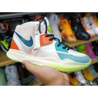 HOT Original✅ ΝΙΚΕ Kyri- 8 Mid Mens WhiteGreenOrange Fashion Basketball Shoes [Free Shipping] {Limited Time Offer}