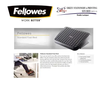 FELLOWES STANDARD FOOT REST 48121