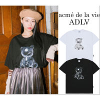 2023เสื้อยืดแขนสั้นหมีโลหะใหม่ ADLV สไตล์ Unisex