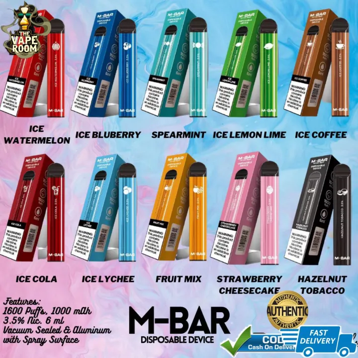 MBAR - VAPE SET( DEVICE & JUICE : M-BAR DISPOSABLE EXTRA PUFF ) * AUTHENTIC  - THE VAPE ROOM | Lazada PH