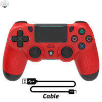 HK Bluetooth-Compatible 4.0 Wireless Controller Double Motor Vibration Gamepad พร้อม Light Bar ใช้งานร่วมกับ Ps4