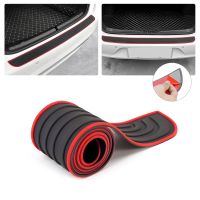 ₪◇ New Anti-scratch Car Trunk Door Sill Plate Protector Universal Rear Bumper Guard Rubber Mouldings Pad Trim Cover Strip