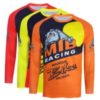 ZZOOI Dog Man Motocross Mtb Downhill Jersey MX Cycling Mountain Bike DH Maillot Ciclismo Hombre Quick Dry Jersey Racing 2023 Bicycle