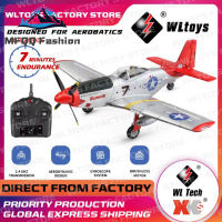 MFQQ KO Wltoys Xk A280 Rc เครื่องบินจำลองการ P51เครื่องบินรบ2.4กรัมเครื่องบินโหมด3d6g พร้อมเครื่องบินของเล่นไฟฉาย Led สำหรับเด็ก