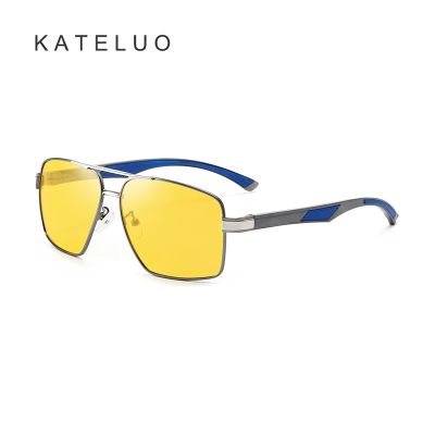 [พร้อมกล่อง] Kateluo A709 แว่นตากันแดด เลนส์โพลาไรซ์ เลนส์เปลี่ยนสีอัจฉริยะ กรอบแมกนีเซียม อลูมิเนียม ซิลิโคน กันลื่น ป้องกันรังสียูวี สําหรับผู้ชาย