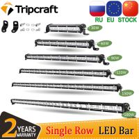 [Hot K] Tripcraft เดี่ยวแถว Super Slim ไฟ LED บาร์7 "13" 20 "25" 32 "38 นิ้ว LED แถบแสงสำหรับทำงาน90W 120W 150W 180W OffRoad 12V 24V