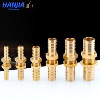 Pipe 6 8 10 12 14 16mm Hose Barb Bulkhead Brass Barbed Tube Pipe Fitting Coupler Connector Adapter For Fuel Gas Water Copper