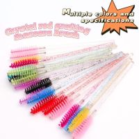 MEND 100PCS สีสันสดใส เครื่องมือการปลูกถ่ายขนตา ต่อขนตา เครื่องมือเสริมความงาม แปรงปัดคิ้ว มาสคาร่าไม้กายสิทธิ์ แปรงขนตา