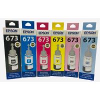 หมึกเติม Epson L800/805/850/1800  Epson T673  6 สี ของแท้แบบกล่อง