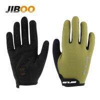 hotx【DT】 JIBOO New Cycling Gloves Stretch Lycra Breathable Non-slip Road Male