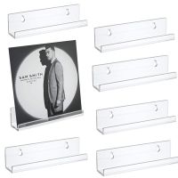 2/6/10 Sheet Transparent U-shaped Acrylic Record Organizer Wall Mounted Suitable for Vinyl Record CD Album Storage Display Rack