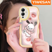 YIWESAN เคสสำหรับ Infinix Note เคส12i การ์ตูน3D Pochacco ดีไซน์ใหม่ขอบคลื่นนุ่มโปร่งใสลายกล้องถ่ายรูปเคสมือถือกันกระแทกแบบใสที่เรียบง่ายอ่อนโยนฝาครอบป้องกัน