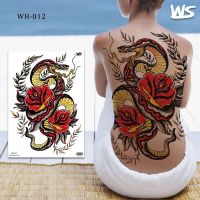 【YF】 tattoo waterproof large full back body tattoos for women men dragon temporary snake tribal water tatoo fake