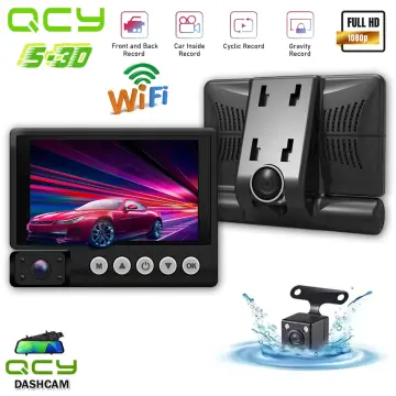 Aucar 3 Channel Dash Cam Front and Rear Inside 1080P Full HD