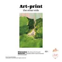 (mbsaidthat) Art-print - The other side (A6) 10x15 cm. โปสการ์ด