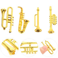 BLENASHOP Model Classical Musical Instrument Mini Middle Blower House Adornment Pp Miniature Child Toddler Doll Accessories Kids Saxophone Guitar Toys