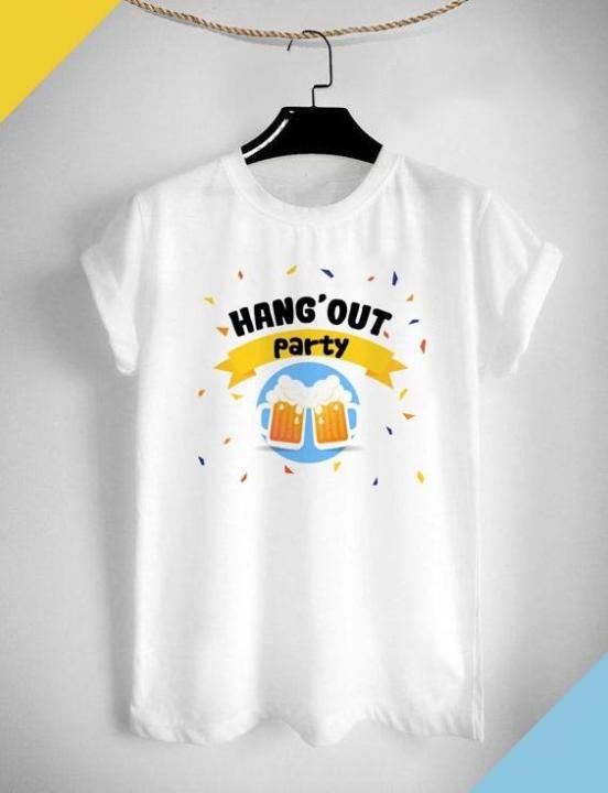 เสื้อยืดลาย เพื่อน Hang Out Party