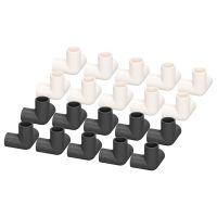 ✴♝ 10PCS 3 Way Pipe Fittings PVC Plastic Tee Fitting Elbow Corner Connector 25mm Inner Diameter PVC Elbow Fittings