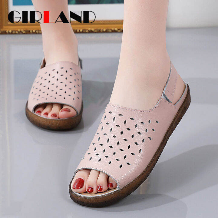 Plus size flat on sale sandals