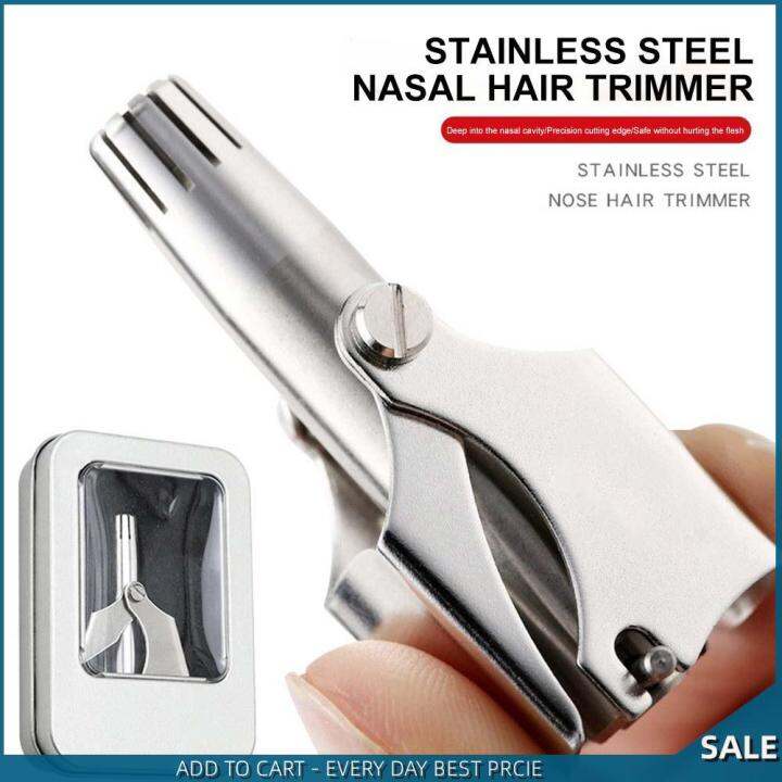 Stainless Steel Trimmer Nose Hair Trimmer Scissors Clipper Razor Blade