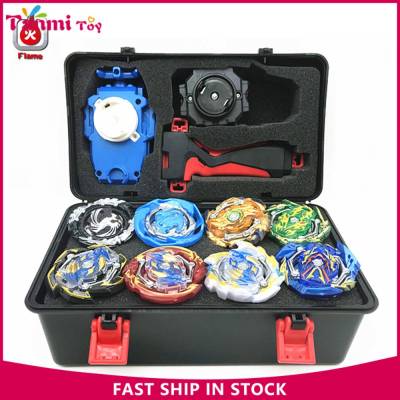 Tanmiของเล่น8Pcs Beyblade Burst Arena Beyของเล่นใบมีดโลหะFunsion Baybladeชุดกล่องเก็บของพร้อมกับจับLauncherพลาสติกกล่องของเล่นBleyblade Burst Gyroแปดแปดกล่อง139.135.134.133.131.130พร้อมเครื่องส่งสัญญาณ + มือจับ