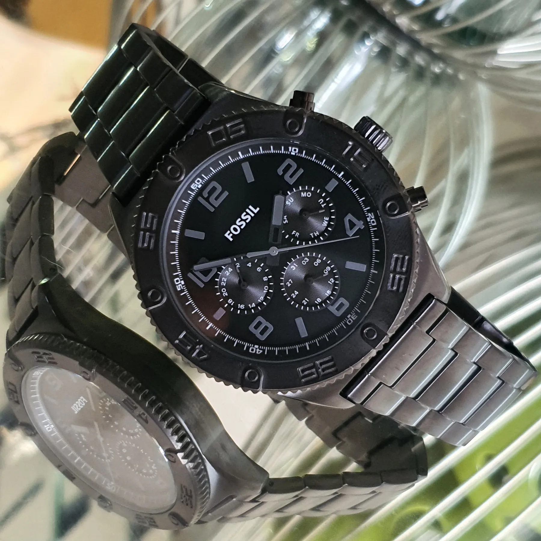 Original BQ2532 Fossil Brox Multifunction Black Stainless Steel Watch With  1 Year Warranty For Mechanism | Lazada PH