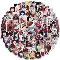 hotx【DT】 10/30/50/100Pcs Anime Kakegurui Sticker Gambler Stickers to Laptop Refrigerator Skateboard