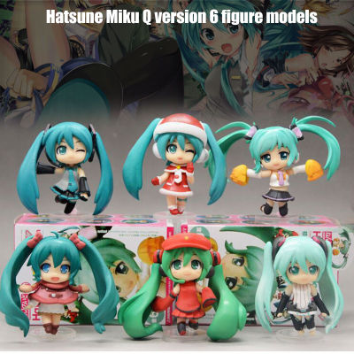6pcs Hatsune Miku Action Figures Girls PVC Figure Model Toys for Kids AdultsHatsune MikucuteAction Figure6pcsKids, Adults