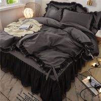 The spring and autumn wear MAO dormitory bed skirt four lace bedding sheets three-piece sheet bedding bag bedspread