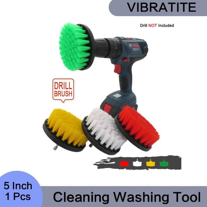 5 Inch 1Pcs Washing Drill Brushes Wheel Brush Car for Rims Wash