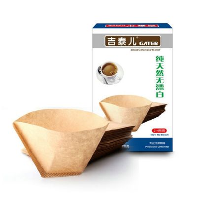【YF】 Papel de filtro café Crus Fabricantes 2-4 copos 100 peças  4
