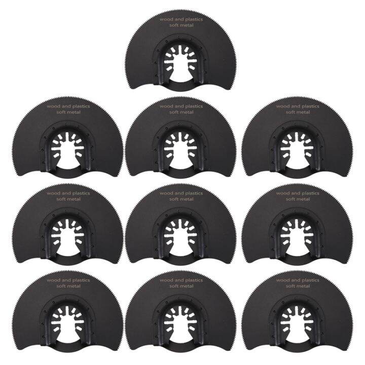 10Pcs HCS Flush Segment Starlock Multi Saw Blade Pack Oscillating Tool