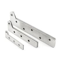 1 Pcs 360 Rotation Chicken Mouth Hinge Hidden Door Corner Top And Bottom Furniture Base Stainless steel Hardware Accessories