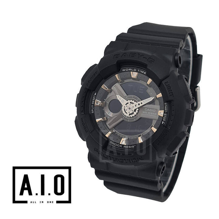 Baby g ba 110 on sale black