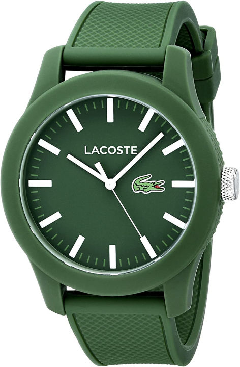 lacoste-mens-2010763-lacoste-12-12-green-resin-watch-with-silicone-band