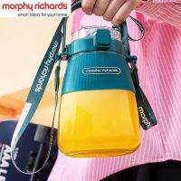 Morphy Richards 1L พร้อมที่จับกระบอกน้ำแบบพกพาเครื่องปั่นผลไม้ขนาดพกพาฟรี BPA สำหรับกีฬาตั้งแคมป์3000MAh เครื่องทำมิลค์เชคน้ำผลไม้ TT ร้านค้า