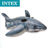 Spot parcel postINTEX57525 Realistic Shark Riding Children Water Toys Inflatable Animal Float Wholesale