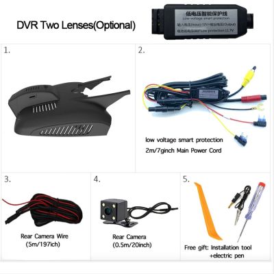 กล้องติดโลหะ DVR ซ่อนรถยนต์เครื่องบันทึกวิดีโอการขับขี่หน้ารถสำหรับ Mercedes-Benz E Class Cabriolet CCD HD การมองเห็นได้ในเวลากลางคืนคุณภาพสูง