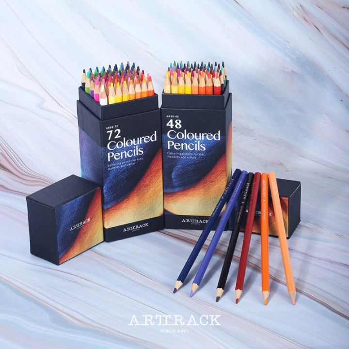 200/120/72/48 Pcs Professional Oil Pencil Set Water Soluble