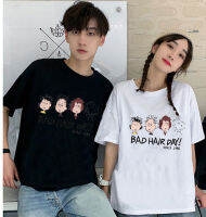 เสื้อยืดแขนสั้นพร้อมส่ง 10สี ลายการ์ตูน ขายดีตามเทรนต์ ลายน่ารัก สีสันสดใส่น่ารัก ใส่ได้ทั้งหญิงและชาย (S-3XL) ***ปลีก-ส่ง*** BK-501