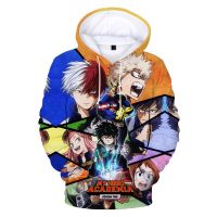 Sudadera con capucha con estampado 3D de My Hero Academia para hombre y mujer, jersey de Anime informal, ropa de calle Harajuku, sudadera de gran tamaño